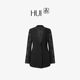 HUI卉秋冬新品 摩登流苏银丝戗驳领西装