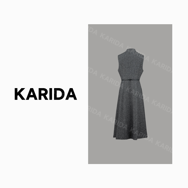 冬装新款法式背心连衣裙