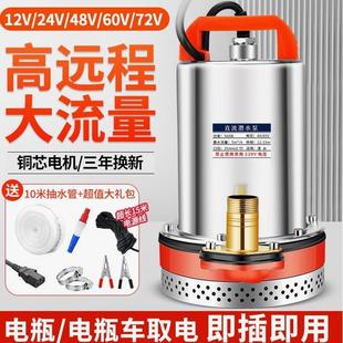 德国进口直流潜水泵12V24V48V60V72V抽水泵农用抽水机灌溉家用