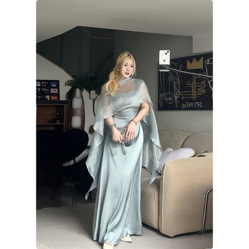 糯米子[世家千金披肩]清冷感气质卷边不规则罩衫云肩