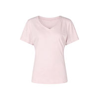 Glutinous rice Seed [Cold skin T] Mianmian Ice Super short-sleeved straight-shoulder V-neck T-shirt for women's summer slimming and waist-cinching large-sized women's top thumbnail 4
