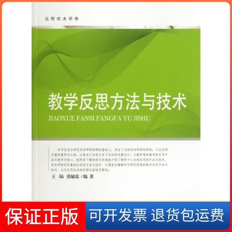 【正版】教学反思方与技/远程校本研修王陆//张敏霞北京师大9787303153626