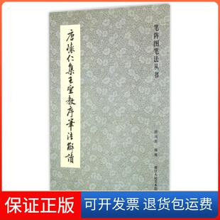 【保正版】唐怀仁集王圣教序笔法解读/笔阵图笔法丛书周鸿图浙江人美9787534046377