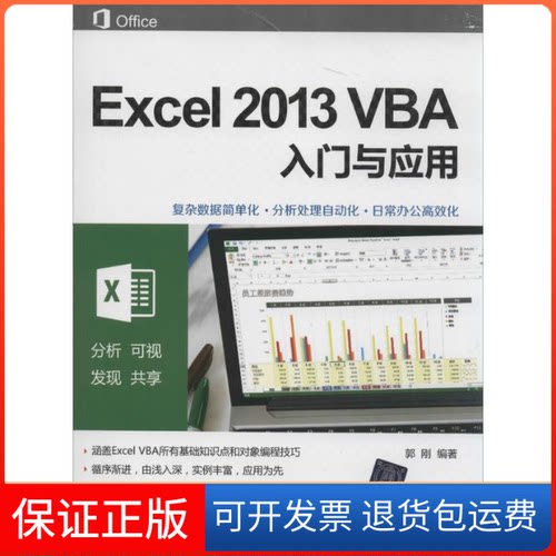【保正版】Excel 2013 VBA入门与应用郭刚清华大学出版社9787302353409