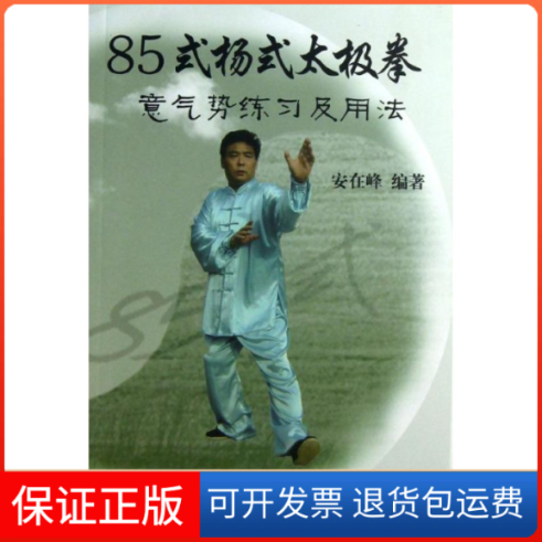 【正版】85式杨式太极拳意气势练习及用法安在峰人民体育出版社9787500944355