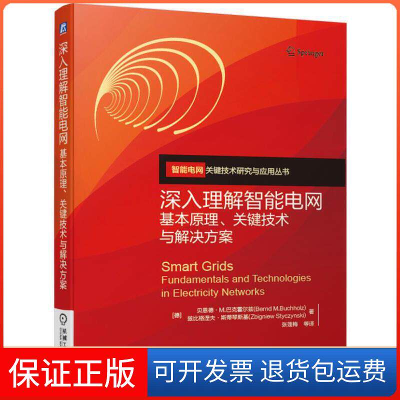 【保正版】深入理解智能电网:基本原理.关键技术与解决方案[德]贝恩德·Ｍ.巴克霍尔兹Bernd M.Buchholz 等 著 张莲梅 等 译图片