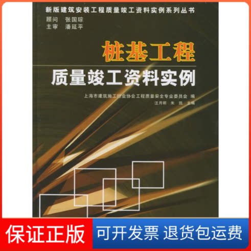 【保正版】桩基工程质量竣工资料实例——新版建筑安装工程质量竣工资料实例系列丛书