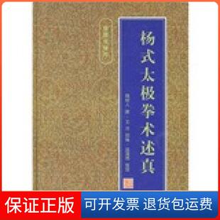 保正版 王洁人民体育出版 杨式 魏树人 社9787500917236 太极拳术述真蓝清雨