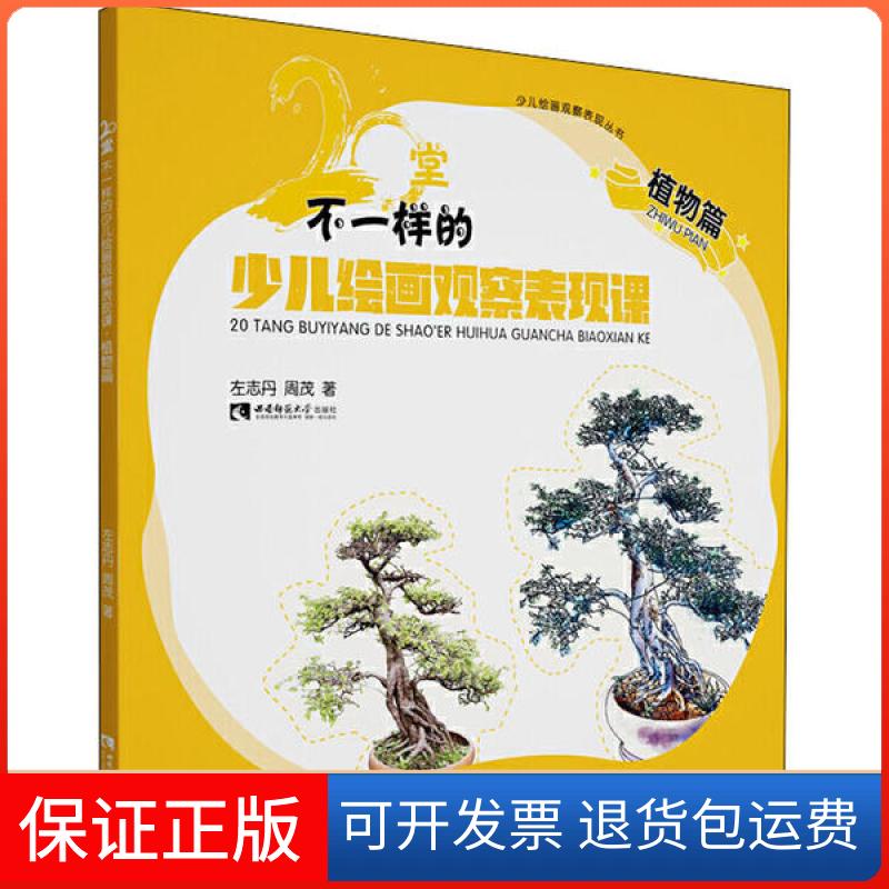 【正版】少儿绘画观察表现丛书•20堂不一样的少儿绘画观察表现课 植物篇左志丹西南师范大学出版社9787569701043