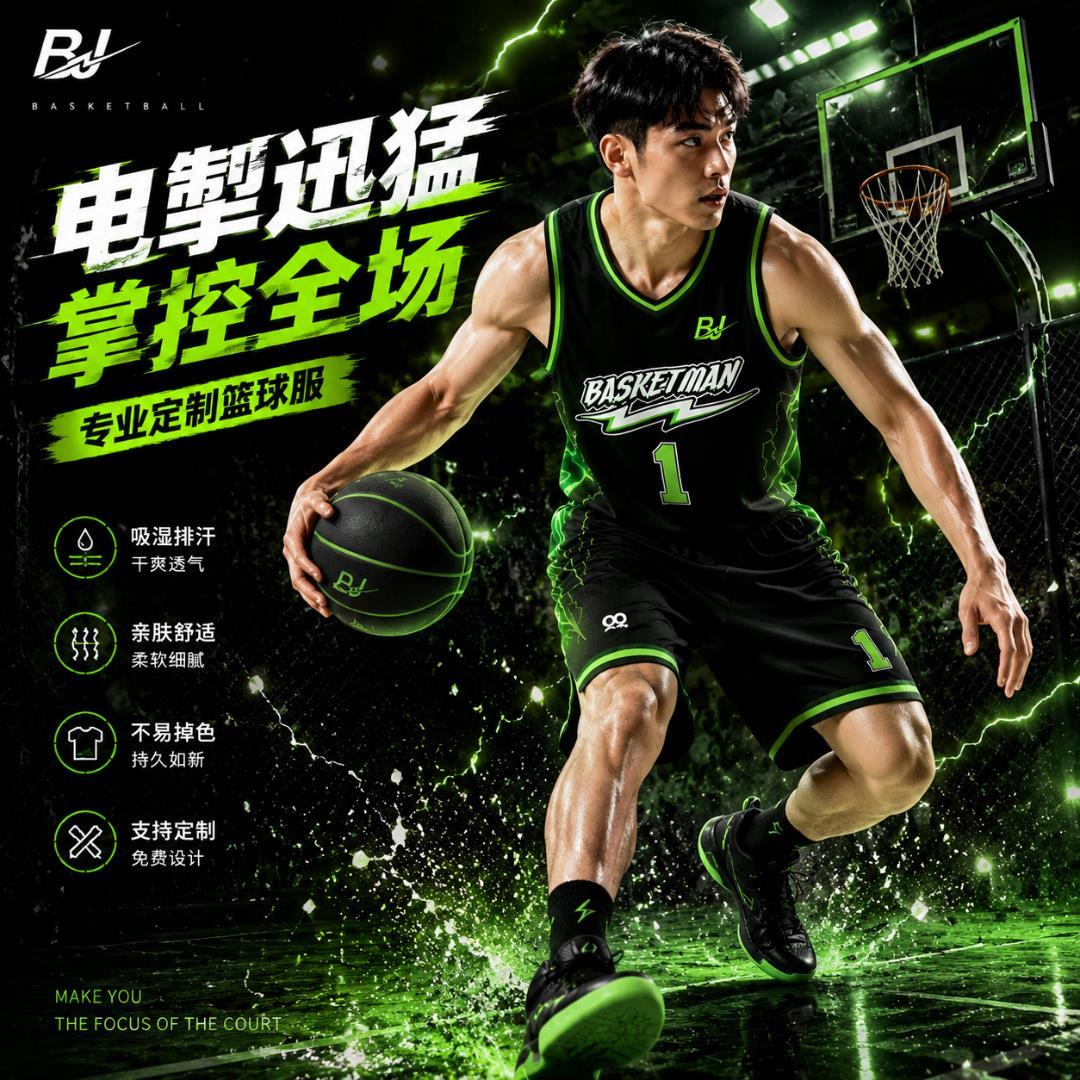 数码印篮球服比赛队服定制美式球衣大学生篮球训练服运动套装新款图片