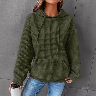 Womens small style round neck long sleeve sweatshirt solid