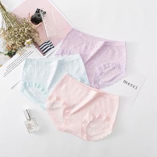 crotch lace mid ladies for briefs large waist panties