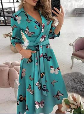 womens springautumn dress elegant casual office lady lace