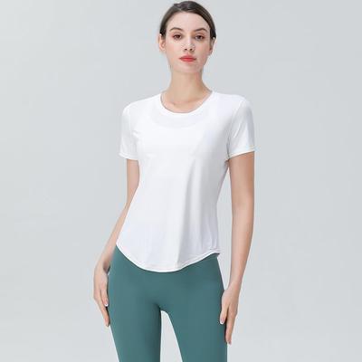 Clothes Sports Dry Tops Yoga Short Fitness White Breathable