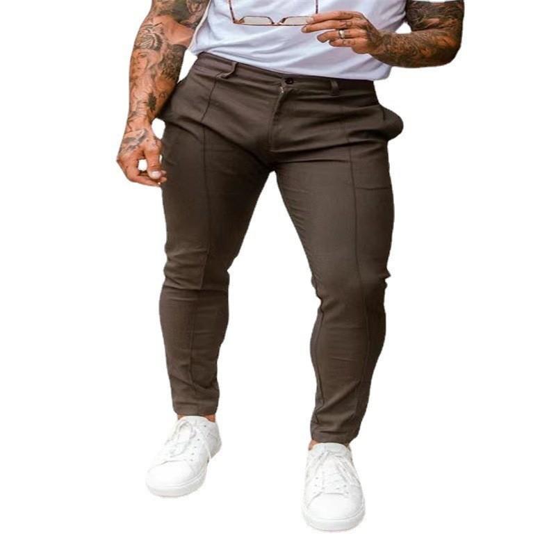 trousers small everyday tight-fitting zippered casual with