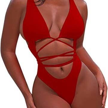 Womens leisure vacation bikini three-point swimsuit