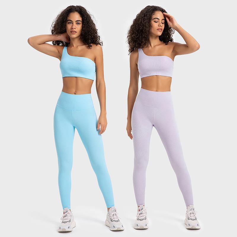 bra yoga gathered and shockproof breasts side and back