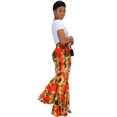 women's high waist flared large size leggings