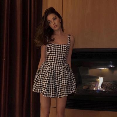 -y korean for thin baby sweet knee-length skirt sling