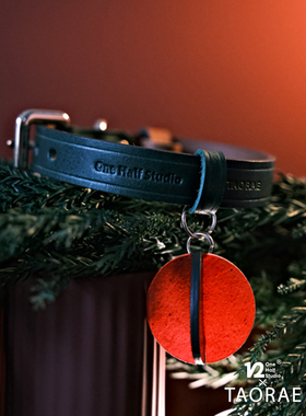 One Half Studio/TAORAE 联名圣诞宠物定制手工吊坠项圈
