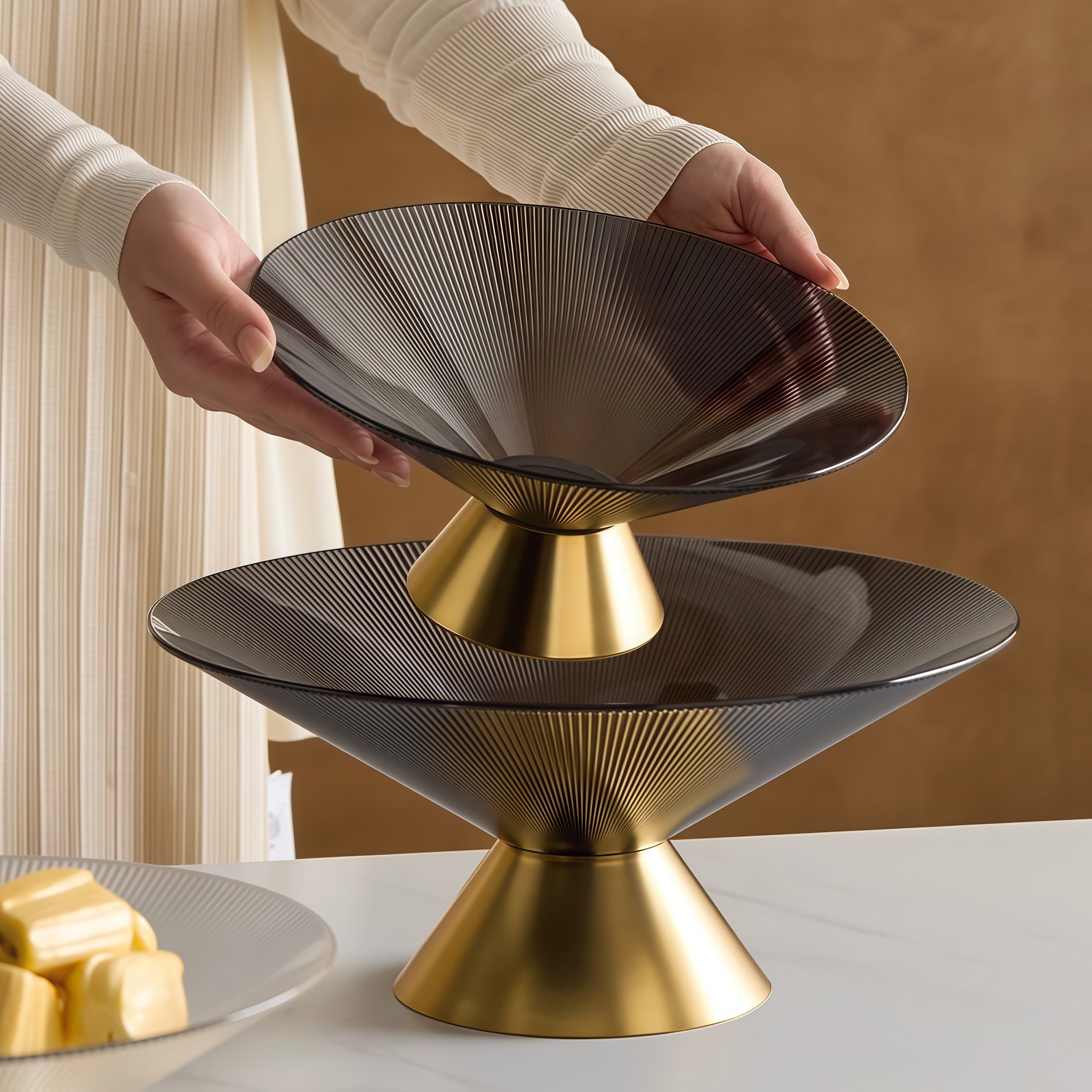 德国进口水果盘沥水轻奢创意个性现代家用果篮客厅茶几吧台零食盘,家居饰品,果盘/果篓,淘宝优惠券,粉丝福利购,淘宝优惠卷