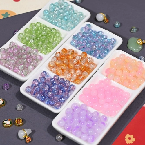 Стеклянные бусины, браслет ручной работы из жемчуга, ожерелье, декор, аксессуар, аксессуары, 10мм, DIY