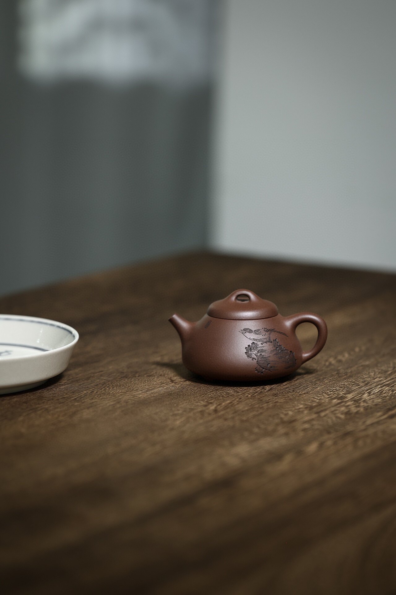 宜兴紫砂壶名家纯全手工茶具礼盒老紫泥【小石瓢】110cc 九孔出水