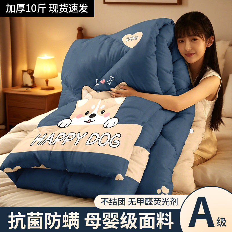 被子冬被加厚被芯冬季单人学生宿舍10斤家用双人秋冬棉被褥四季通