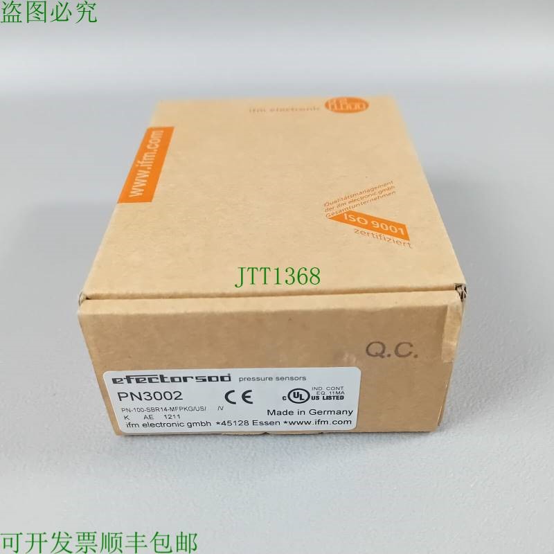 原装供应IFM PN3002 PN-100-SBR14-MFPKG/OVP