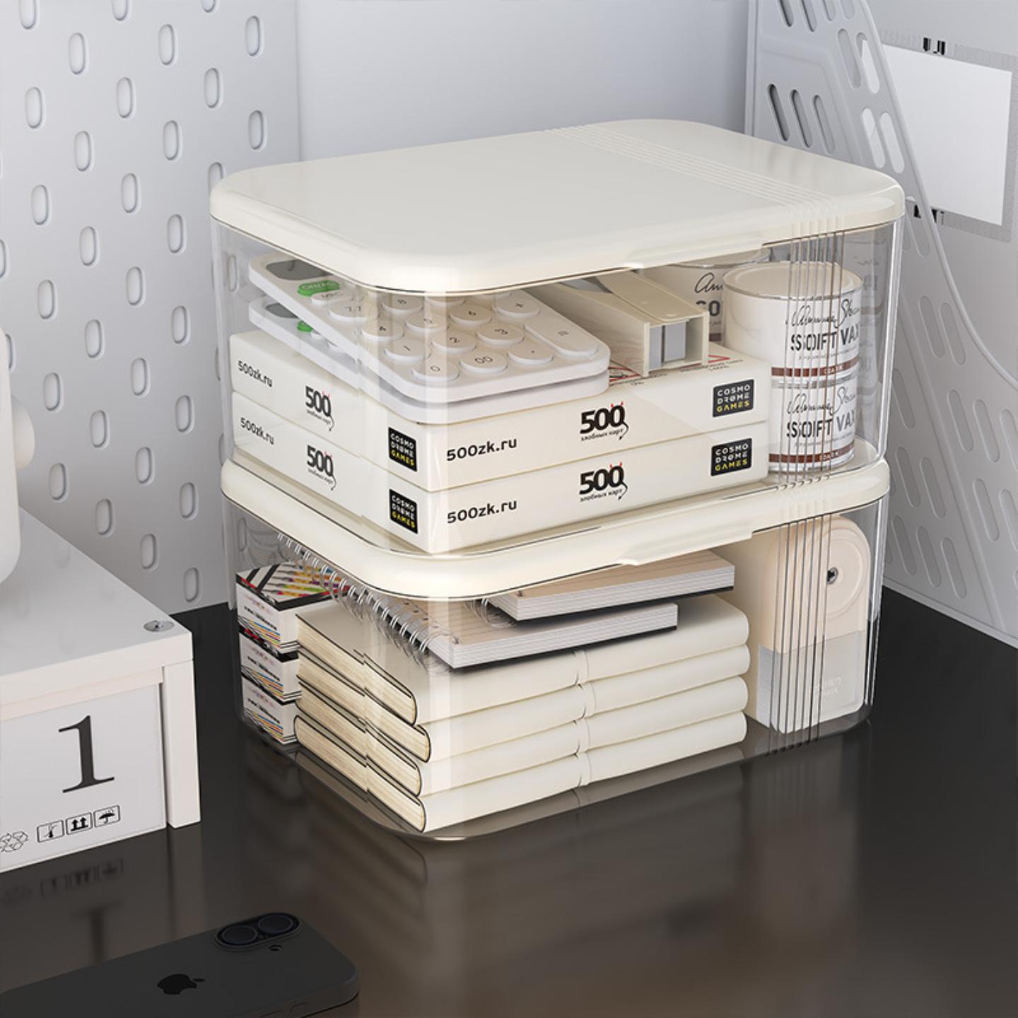 桌面化妆品收纳盒梳妆台整理家用