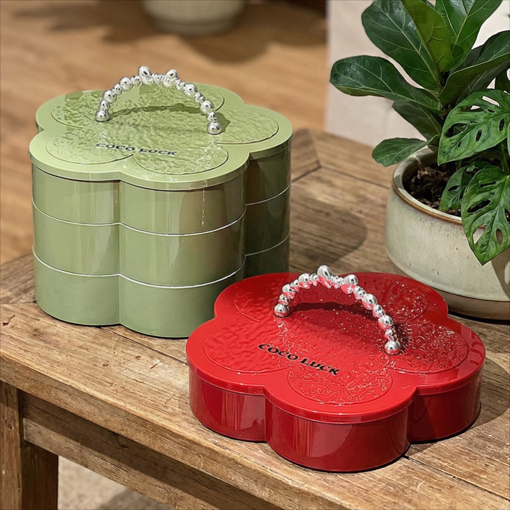 JUMILY果盘家用客厅茶几塑料带盖糖果盒零食收纳花生瓜子坚果分格