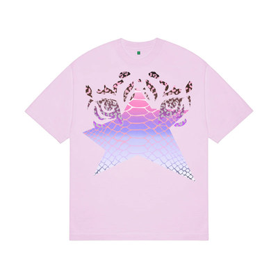 B.EAUTIFUL Animal T-Shirt Pink 男女夏季粉色休闲短袖T恤