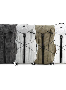 CAYL Juheul Grid 25SS新款 男女小格纹户外徒步背包双肩包