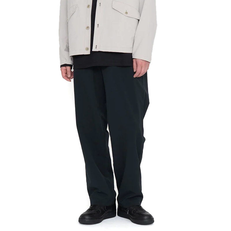 NANAMICA Alphadry宽版休闲裤时尚透气舒适贴边口袋带抽绳黑色