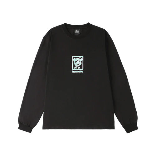 Karma8a Frog Ls Tee 春夏新款 圆领趣味印花休闲长袖T恤男女上衣