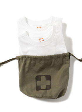 BEAMS PLUS 2 Pack Pocket Tee夏季百搭休闲棉质短袖T恤2件装白色