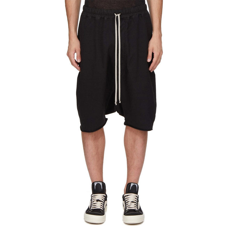 RICK OWENS DRKSHDW 25SS 男款系带纯色宽松五分休闲短裤,男装,短裤,淘宝优惠券,粉丝福利购,淘宝优惠卷