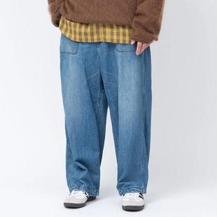 新款 男士 复古工装 NANAMICA 宽松抽绳长裤 Work 牛仔裤 Denim