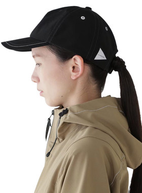AND WANDER PE/CO Cap 透气防水可调节时尚运动棒球帽黑色