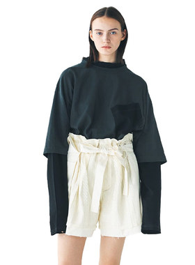 F/CE RE French Terry Rib 宽松独特轮廓休闲舒适短袖T恤炭灰色