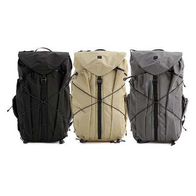 CAYL Juheul B-Grid 25SS 新款格纹户外纯色多功能双肩包露营背包