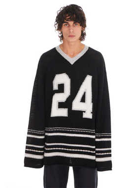NAHMIAS Knit 24 Hockey Jersey 黑色 长袖针织曲棍球服针织衫