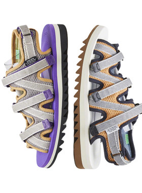 SUICOKE ZIP-ab 夏季时尚凉鞋休闲防滑绑带凉鞋蓝/白OG-229ab-NVW