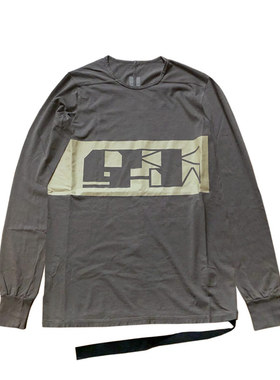 DRKSHDW Level LS Tee休闲印花圆领长袖T恤土灰色