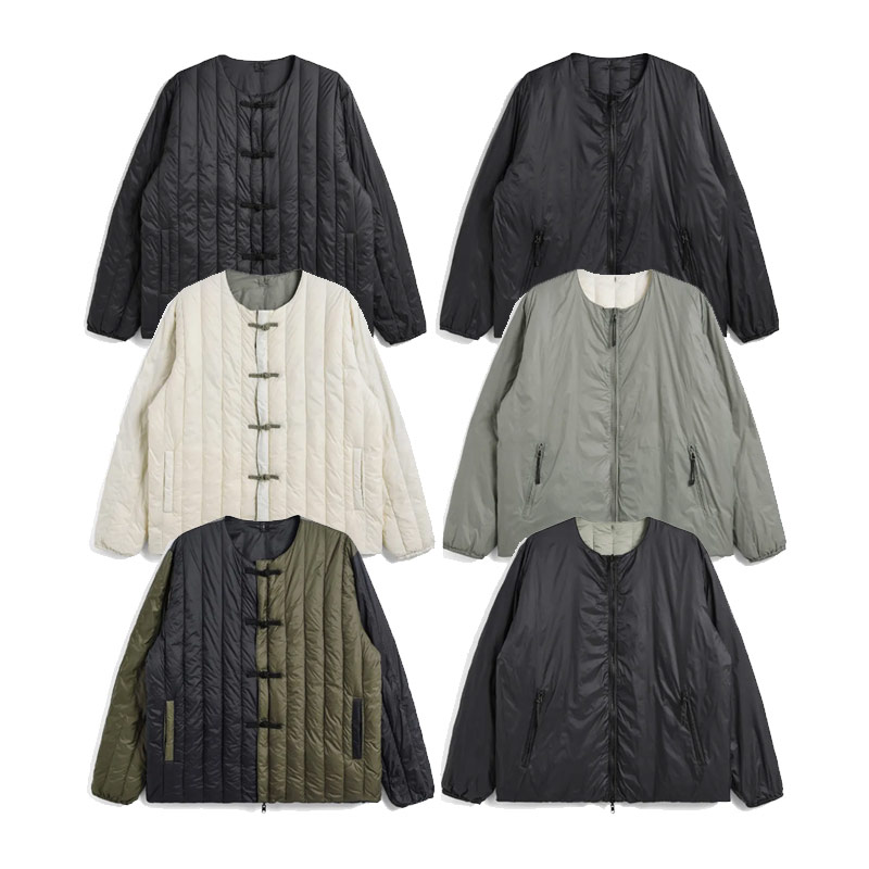TAION China Button Down Jacket 中国风纽扣双面羽绒夹克外套