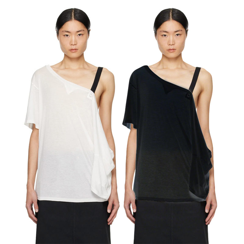 SOLOIST T-Shirt Black纯棉街头风痞帅露肩短袖T恤全黑色