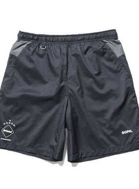 F.C.REAL BRISTOL  Ultra Light SS24黑色超轻量训练短裤运动短裤