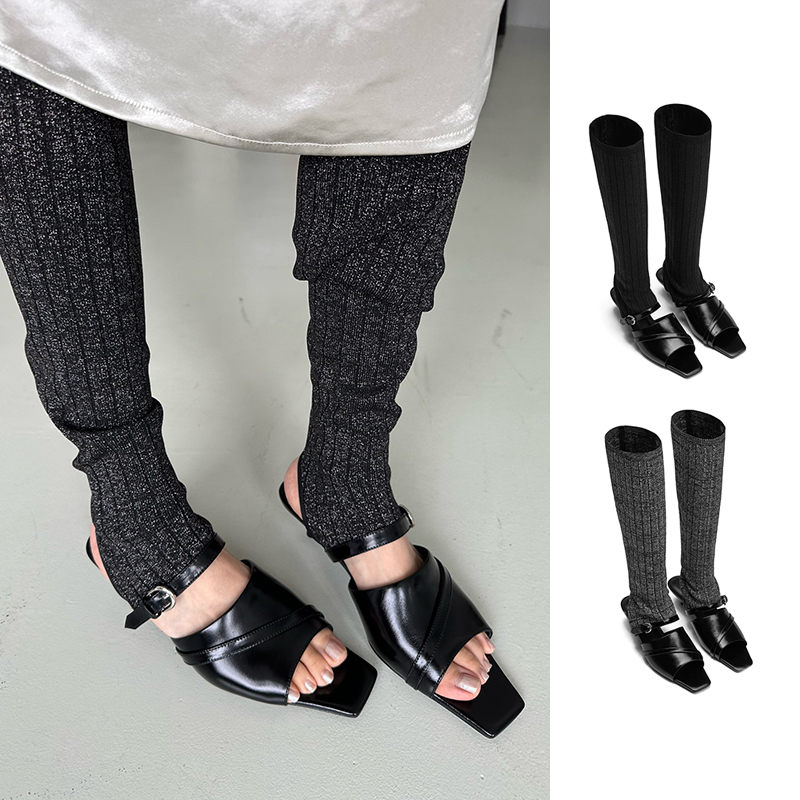 连袜款设计师品牌绑带小众