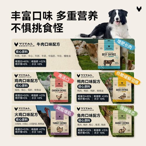 进口VE生骨肉狗主食无谷冻干