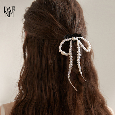 DAINEI岱妮珍珠蝴蝶结发圈